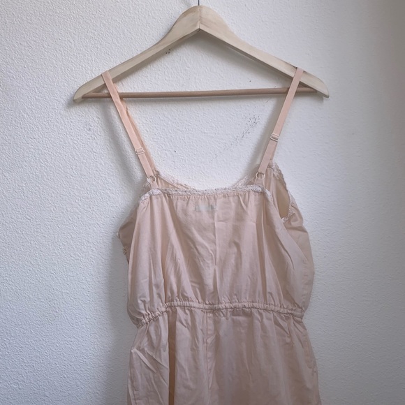 SOLD Kimchi Blue | Nude Lace Trim Romper - Picture 6 of 7